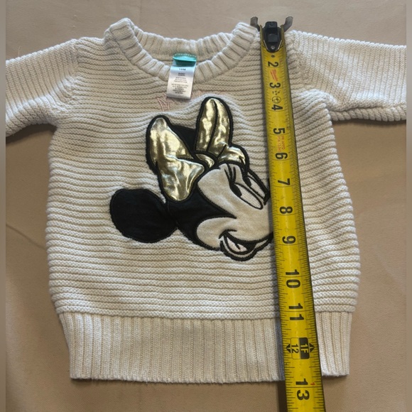Disney Cream Ivory Sweater with Minnie Mouse - Picture 5 of 12